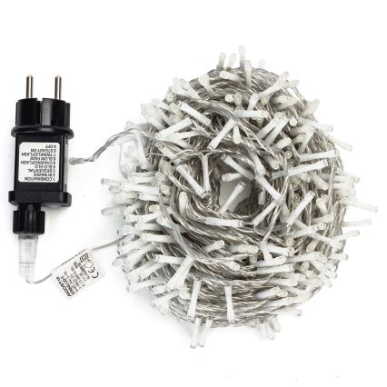 Aigostar - LED āra Ziemassvētku virtene 400xLED/8 režīmi 20m IP44 silti balta