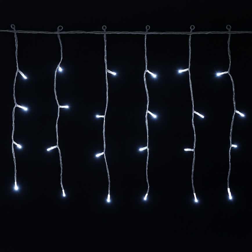 Aigostar - LED āra Ziemassvētku virtene 400xLED/8 funkcijas 20x0,4 m IP44 auksti balta