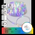 Aigostar - LED Āra Ziemassvētku gaismas virtene 50xLED/8 režīmi 3xAA 5,3m IP44 daudzkrāsains