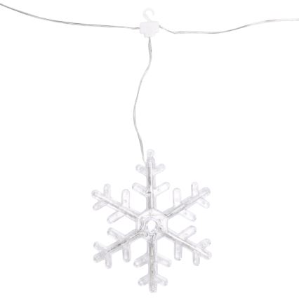 Aigostar - LED āra Ziemassvētku virtene 84 LED/8 funkcijas 1,2x1m IP44 siltā balta sniegpārslas