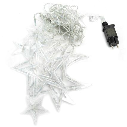 Aigostar - LED āra Ziemassvētku gaismas virtene 120xLED/6W/230V/8 režīmi 3x0,6m IP44 auksti balta + tālvadības pults
