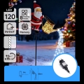 Aigostar - LED āra Ziemassvētku rotājums 120xLED/8 funkcijas 80 cm IP44 Santa/aukstā balta