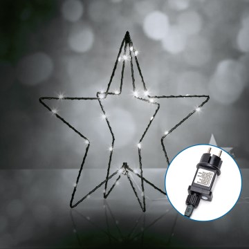 Aigostar - LED Āra Ziemassvētku rotājums 3,6W/230V zvaigzne 30cm IP44 vēsi balts