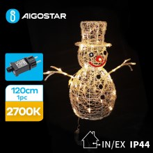 Aigostar - LED Āra Ziemassvētku rotājums 3,6W/31/230V 2700K 120 cm IP44 sniegavīrs