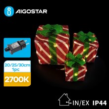 Aigostar- LED Āra Ziemassvētku rotājums 3,6W/31/230V 2700K 20/25/30cm IP44 gifts
