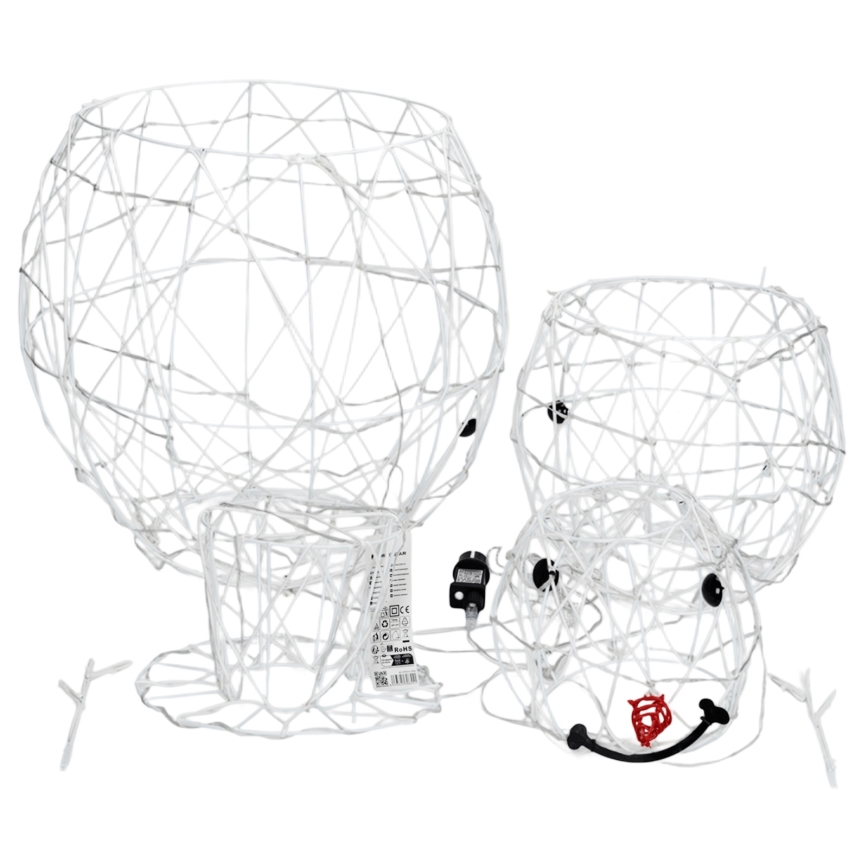 Aigostar - LED Āra Ziemassvētku rotājums 3,6W/31/230V 6500K 120cm IP44 sniegavīrs