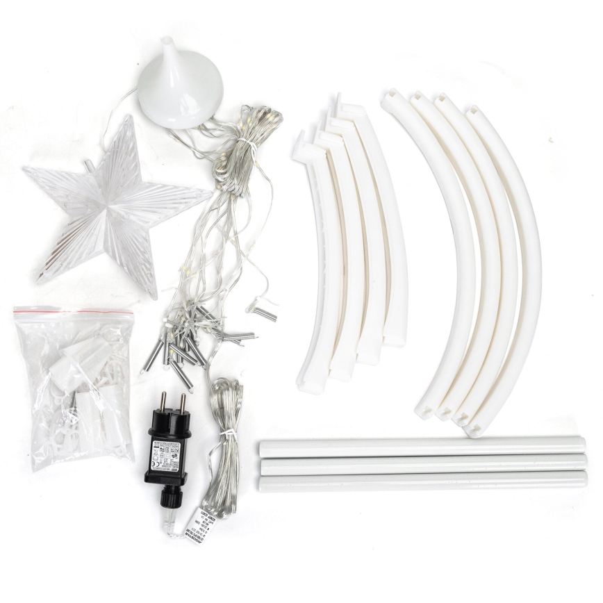 Aigostar - LED Āra Ziemassvētku rotājums LED/3,6W/230V 120 cm IP44 vēsi balts