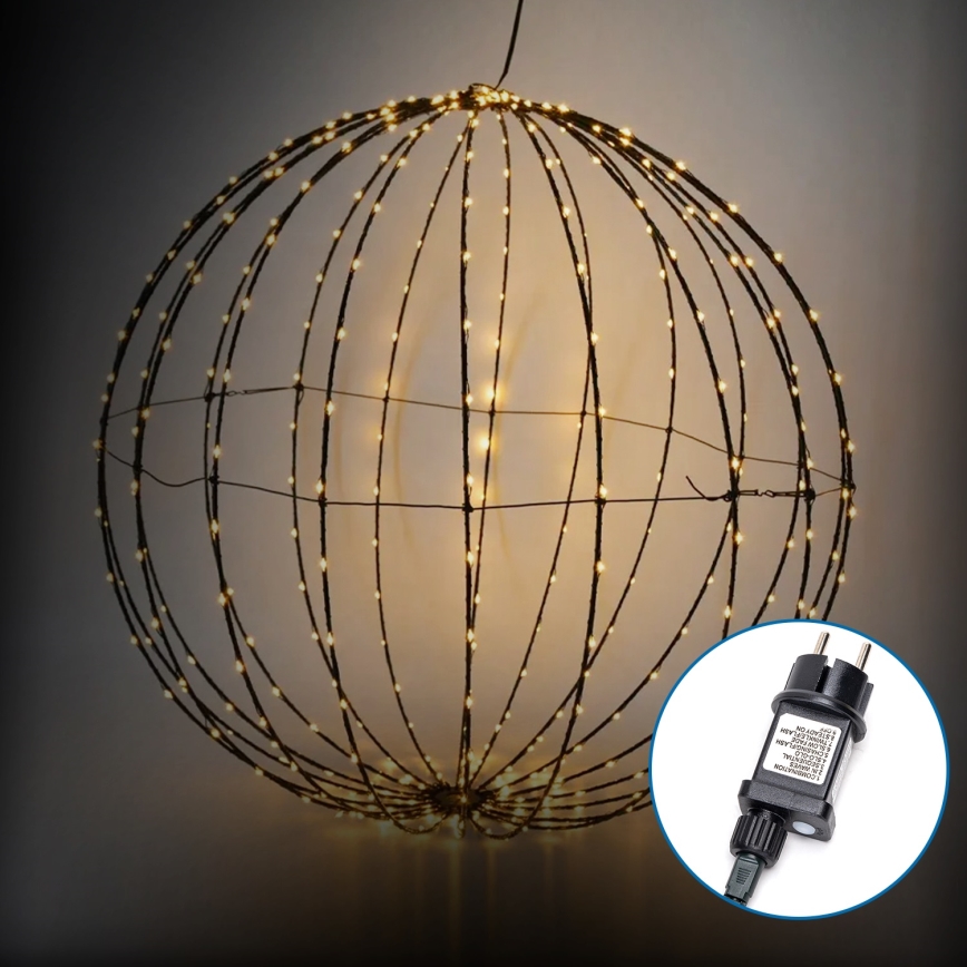Aigostar -LED Āra Ziemassvētku rotājums LED/3,6W/230V lode 30cm IP44 silti balta
