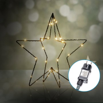 Aigostar-LED Āra Ziemassvētku rotājums LED/3,6W/230V zvaigzne 30cm IP44 silti balta