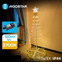 Aigostar - LED Āra Ziemassvētku rotājums LED/3,6W/31/230V 2700K 120 cm IP44