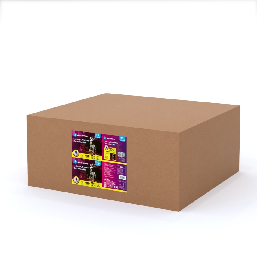 Aigostar - LED Āra Ziemassvētku rotājums LED/3,6W/31/230V 2700K 120 cm IP44 ziemeļbriedis