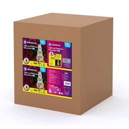 Aigostar - LED Āra Ziemassvetku rotājums LED/3,6W/31/230V 2700K 60 cm IP44 sniegavīrs