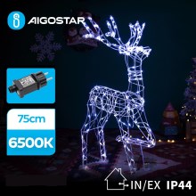 Aigostar - LED Āra Ziemassvētku rotājums LED/3,6W/31/230V 6500K 75 cm IP44 ziemeļbriedis