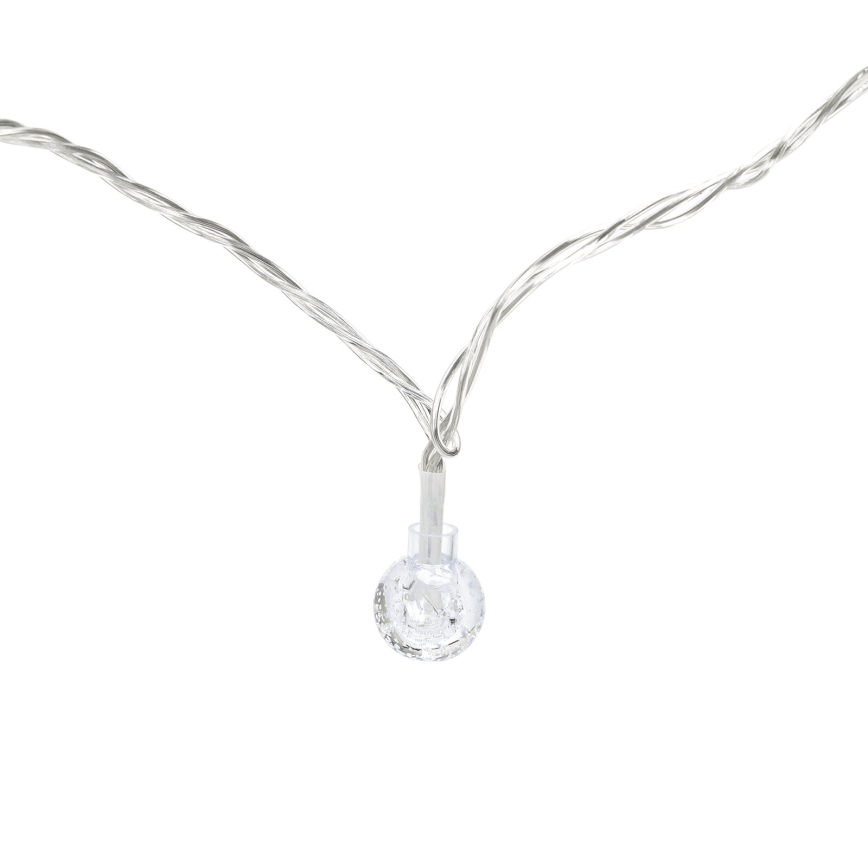 Aigostar - LED āra Ziemassvētku virtene 100 LED / 8 režīmi 13 m IP44 auksti balta