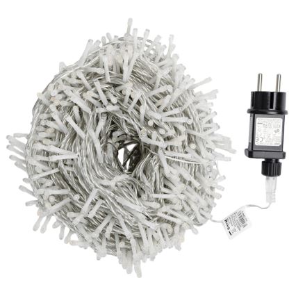 Aigostar - LED āra Ziemassvētku virtene 1000 LED / 8 gaismas režīmi, 53 m, IP44, daudzkrāsaina