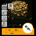Aigostar - LED āra Ziemassvētku virtene 1000xLED/8 funkcijas 53m IP44 silti balta