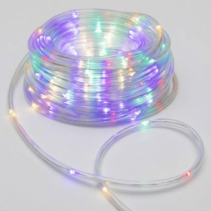 Aigostar - LED āra Ziemassvētku virtene 100xLED/8 funkcijas 3xAA 10,3m IP44 daudzkrāsaina
