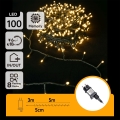 Aigostar - LED āra Ziemassvētku virtene 100xLED/8 funkcijas 8m IP44 silti balta