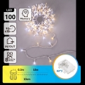Aigostar - LED āra ziemassvētku virtene 100xLED/8 režīmi 3xAA 10,3m IP44 siltā balta/aukstā balta