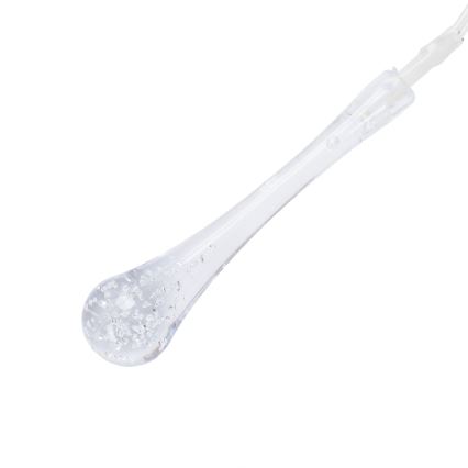 Aigostar - LED āra Ziemassvētku virtene 100xLED/8 funkcijas 3xAA 10 m IP44 siltā balta pilieni