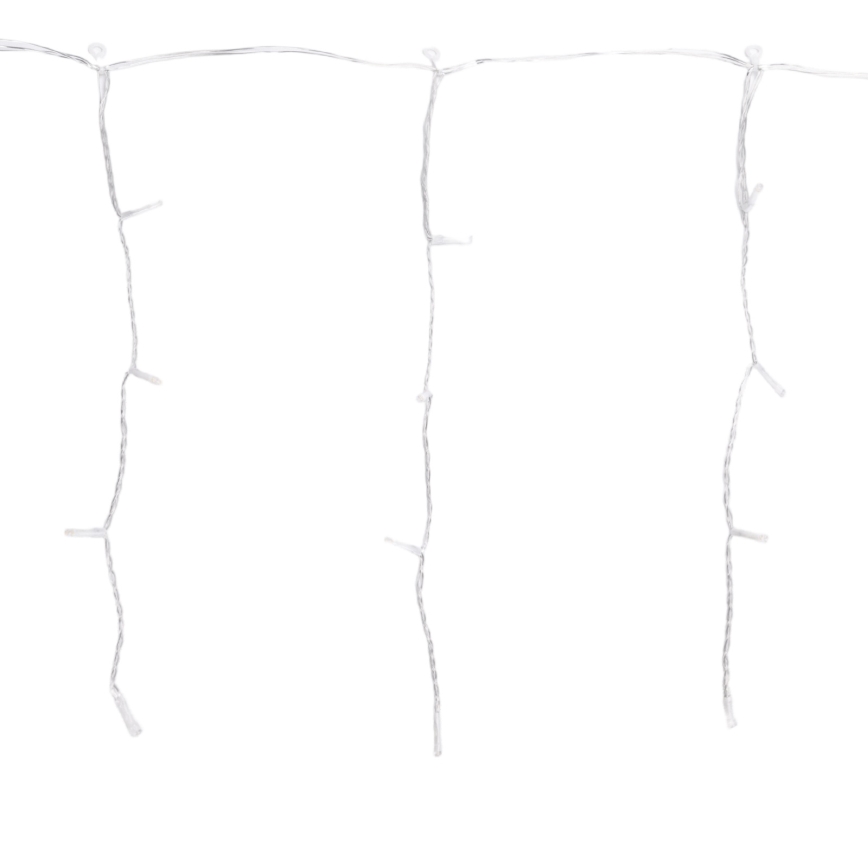 Aigostar - LED āra Ziemassvētku virtene 100xLED/8 režīmi 5x0,4m IP44 silti balta