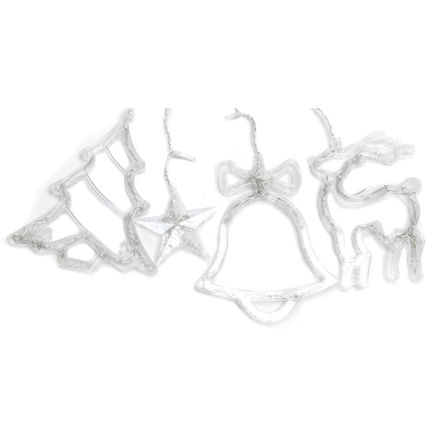 Aigostar - LED āra Ziemassvētku virtene 120xLED/8 režīmi 3x0,6m IP44 auksti balta + tālvadības pults