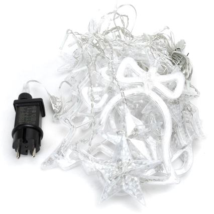 Aigostar - LED āra Ziemassvētku virtene 120xLED/8 režīmi 3x0,6m IP44 auksti balta + tālvadības pults