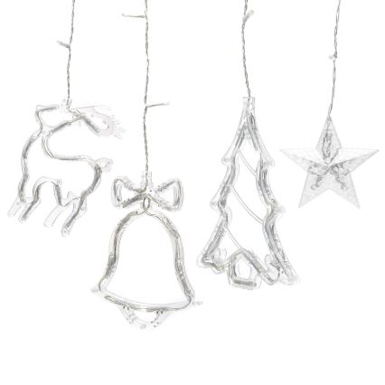 Aigostar - LED āra Ziemassvētku virtene 120 LED/8 režīmi 3x0,6m IP44 silti balta + tālvadība