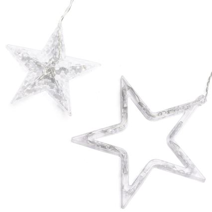 Aigostar - LED āra Ziemassvētku virtene, 120 LED, 8 gaismas režīmi, 3x0,6 m, IP44, siltā balta + tālvadības pults