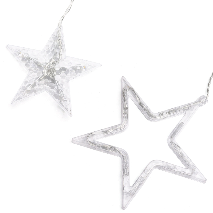 Aigostar - LED āra Ziemassvētku virtene, 120 LED, 8 gaismas režīmi, 3x0,6 m, IP44, siltā balta + tālvadības pults