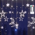 Aigostar - LED āra Ziemassvētku virtene 120xLED/6W/230V/8 režīmi 3x0,6m IP44 auksti balta + tālvadība