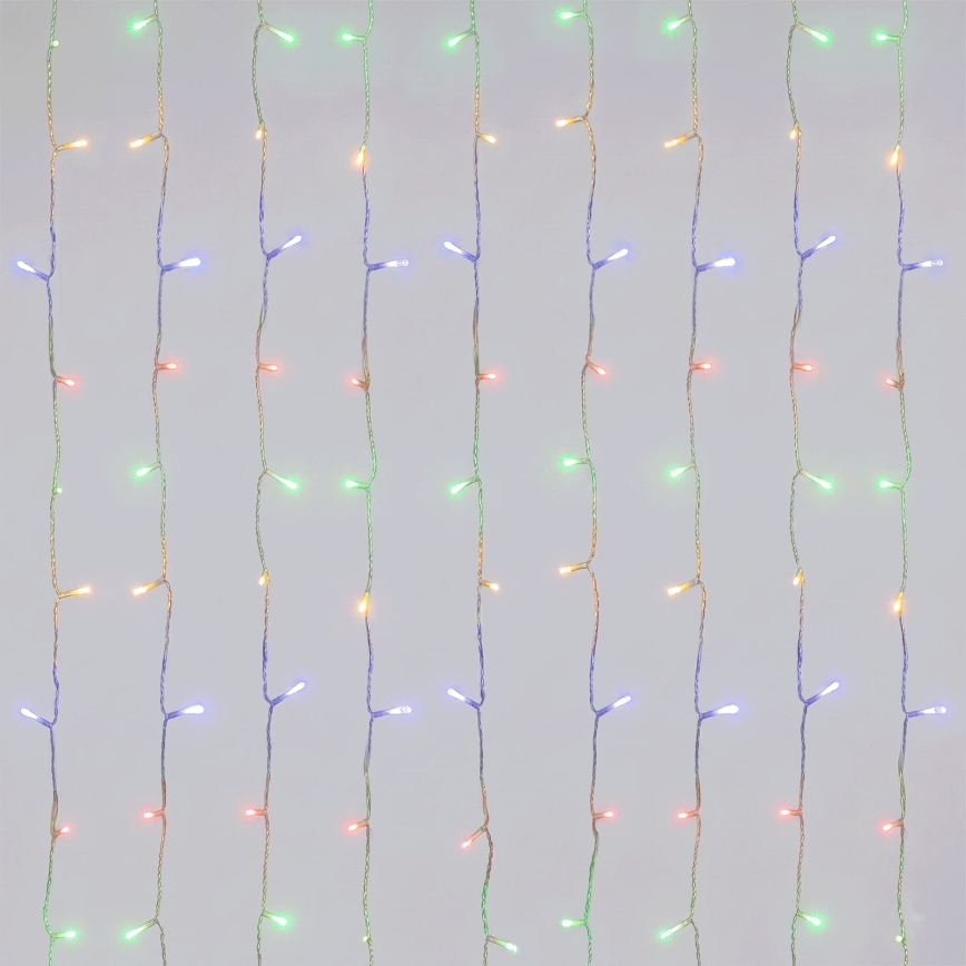 Aigostar - LED āra ziemassvētku virtene 120 LED/8 režīmi 3xAA 3,9x1,2m IP44 daudzkrāsaina