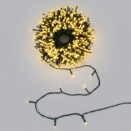 Aigostar - LED āra Ziemassvētku virtene 150 LED/8 funkcijas, 18 m, IP44, siltā baltā krāsā