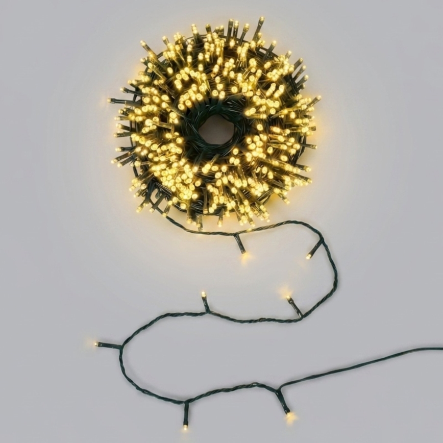 Aigostar - LED āra Ziemassvētku virtene 150 LED/8 funkcijas, 18 m, IP44, siltā baltā krāsā