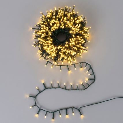 Aigostar - LED āra Ziemassvētku virtene 1500xLED/8 funkcijas 33m IP44 siltā balta