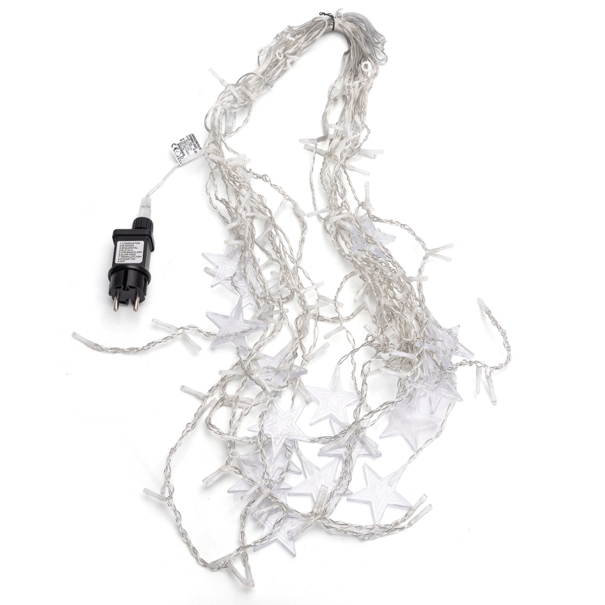 Aigostar - LED āra Ziemassvētku zvaigžņu virtene 168xLED/8 režīmi 3x1,5m IP44 siltā balta