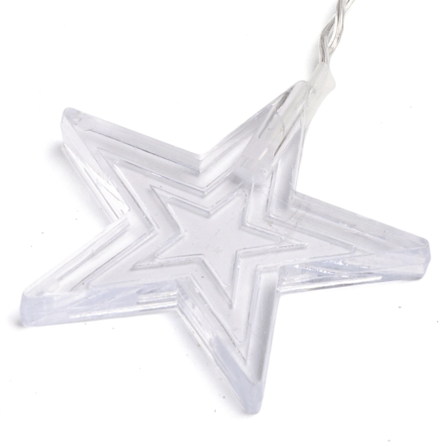 Aigostar - LED āra Ziemassvētku zvaigžņu virtene 168xLED/8 režīmi 3x1,5m IP44 siltā balta