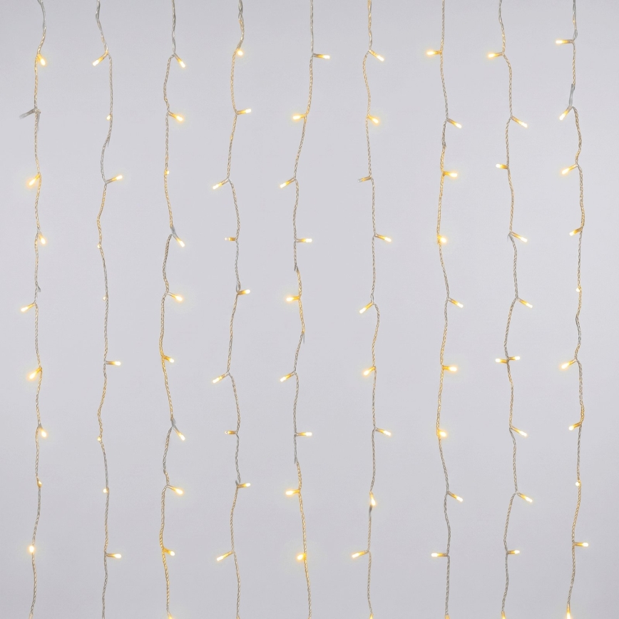 Aigostar - LED āra Ziemassvētku virtene 192xLED/8 funkcijas 3xAA 4,5x1,2m IP44 siltā balta