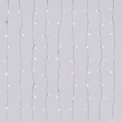 Aigostar - āra Ziemassvētku LED virtene 192xLED/8 funkcijas 4,5x1,2m IP44 auksta balta