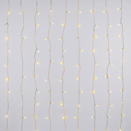 Aigostar - LED Āra Ziemassvētku virtene 192xLED/8 režīmi 4,5x1,2m IP44 silti balta
