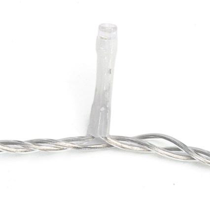 Aigostar - LED āra Ziemassvētku virtene 200 LED/8 funkcijas 13 m IP44 siltā balta