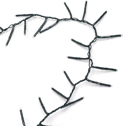 Aigostar - LED āra Ziemassvētku virtene 200 LED/8 režīmi 8 m IP44 auksti balta