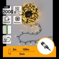 Aigostar - LED āra Ziemassvētku virtene 2000xLED/8 funkcijas 103m IP44 silti balta