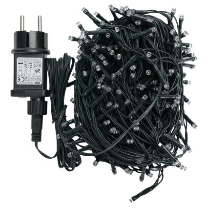 Aigostar - LED āra Ziemassvētku virtene 200 LED/8 režīmi 20 m IP44 auksti balta