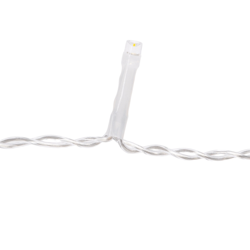 Aigostar - LED āra Ziemassvētku virtene 200xLED/8 režīmi 10x0,4m IP44 silti balta