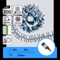 Aigostar - LED Āra Ziemassvētku virtene 200xLED/8 funkcijas 8m IP44 auksti balta