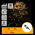 Aigostar - LED Āra Ziemassvētku virtene 200xLED/8 funkcijas 8m IP44 siltā balta