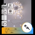 Aigostar - LED Āra Ziemassvētku virtene 200xLED/8 režīmi 23m IP44 siltā balta/aukstā balta