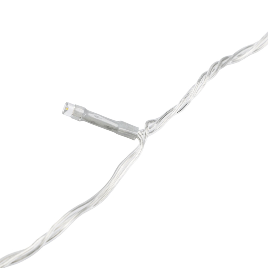 Aigostar - LED āra Ziemassvētku virtene 200xLED/8 režīmi 4xAA 20m IP44 auksti balta