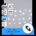 Aigostar - LED āra Ziemassvētku virtene 200xLED 8x0,4m IP44 auksti balta